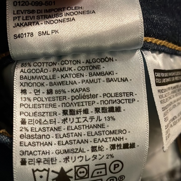 Levis | 720 Dark Blue High Rise Super Skinny Denim Jeans - Picture 10 of 10